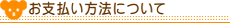 体重ベア サンクステディベアドットコムでのお支払い